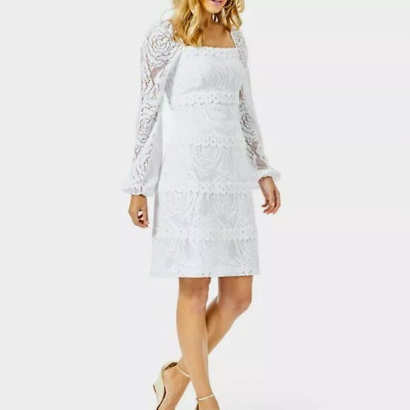 Lilly Pulitzer Zoella Dress in Resort White - Picture 2 of 14